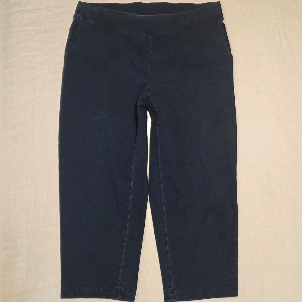 Pure Jill Indigo Slim Crops - Picture 4 of 15